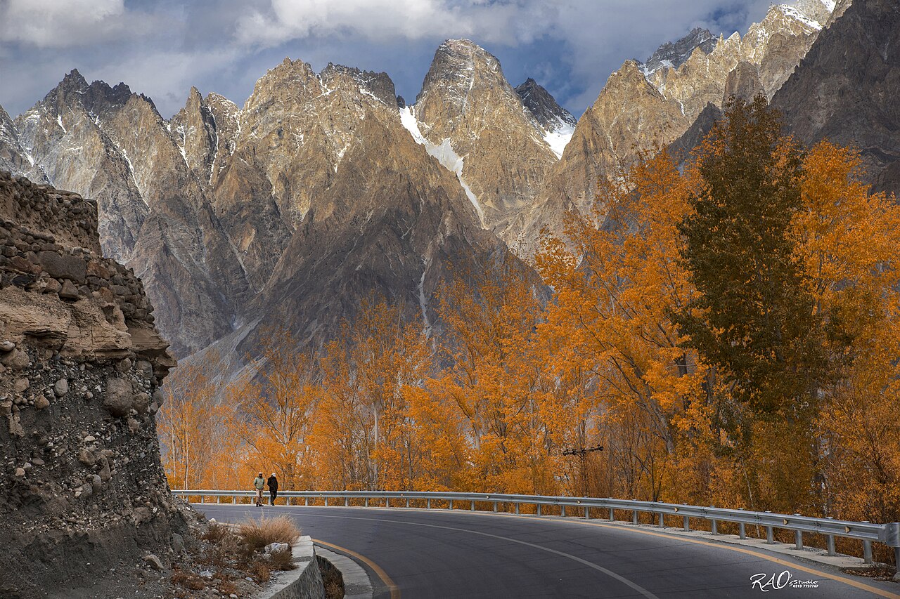 Passu Cones rock formations in Hunza